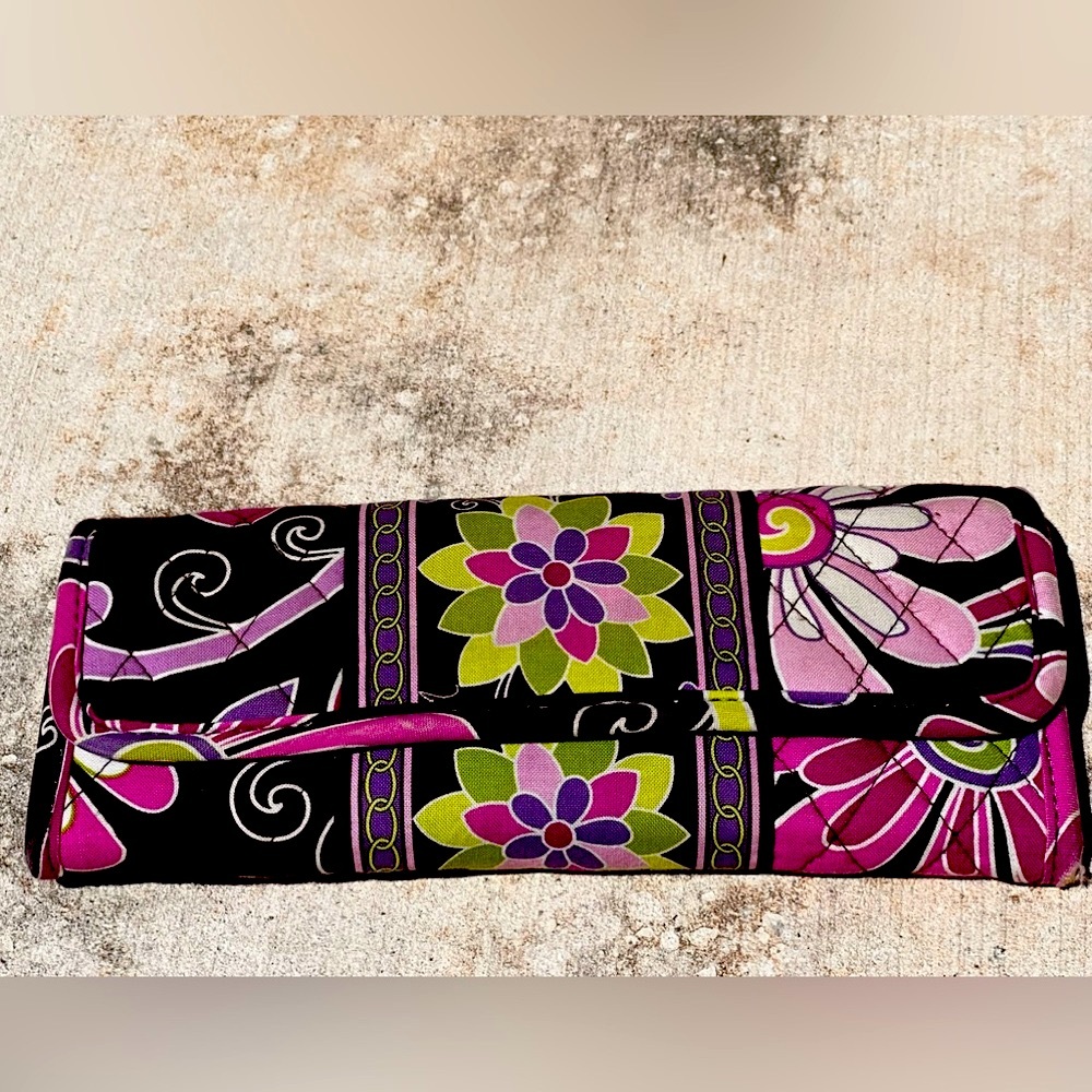Vintage Vera Bradley Wristlet Purple Punch Design Retired 2009